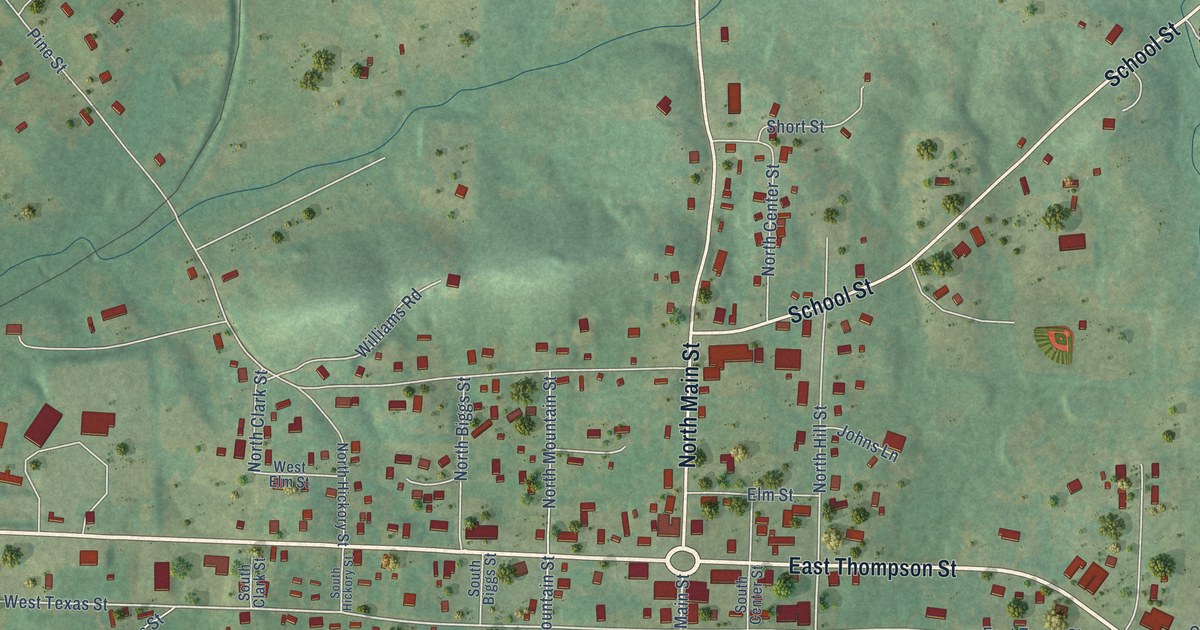 Map of Amity, Arkansas in 2026