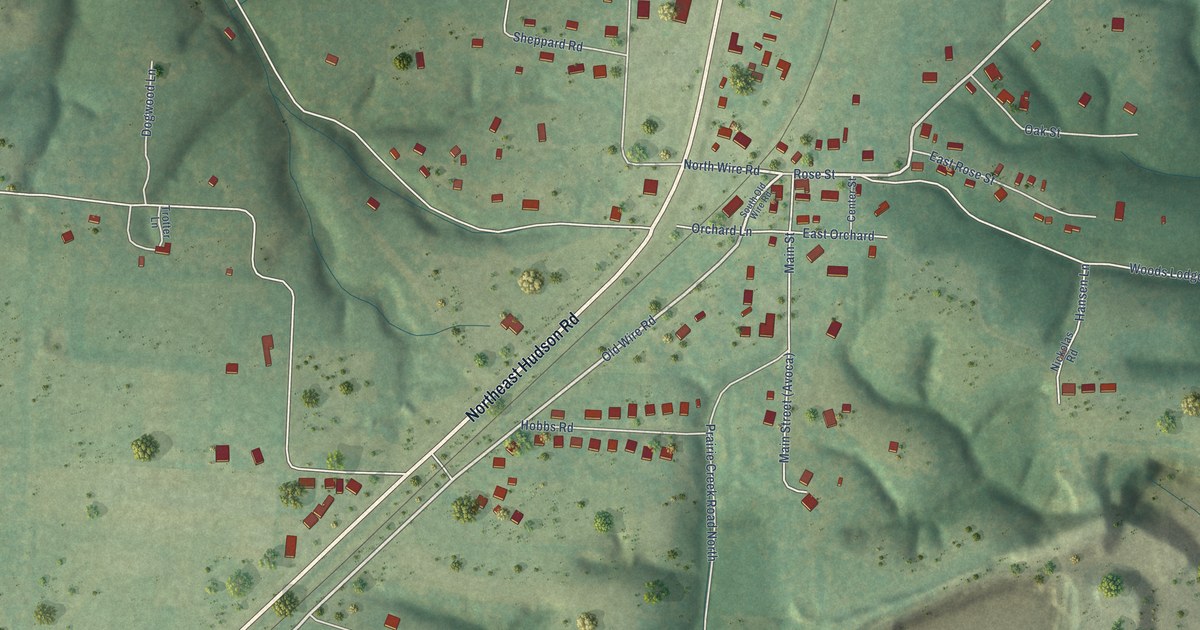 Map of Avoca, Arkansas in 2026