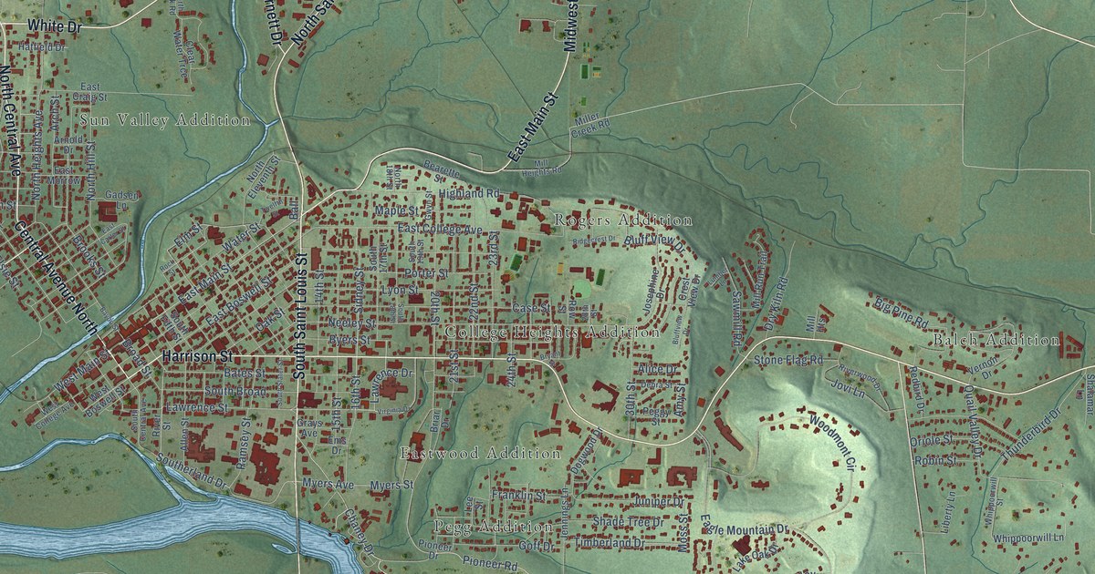 Map of Batesville, Arkansas in 2026