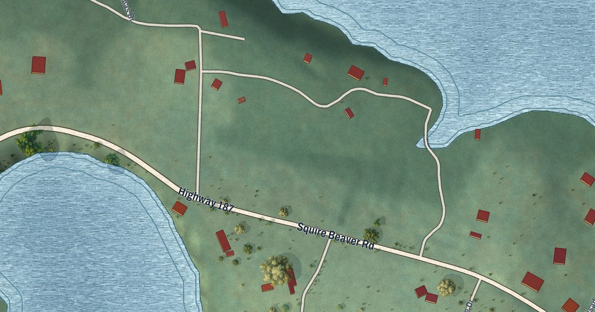 Map of Beaver, Arkansas in 2026