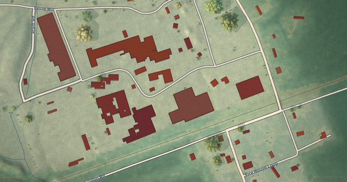 Map of Beirne, Arkansas in 2026