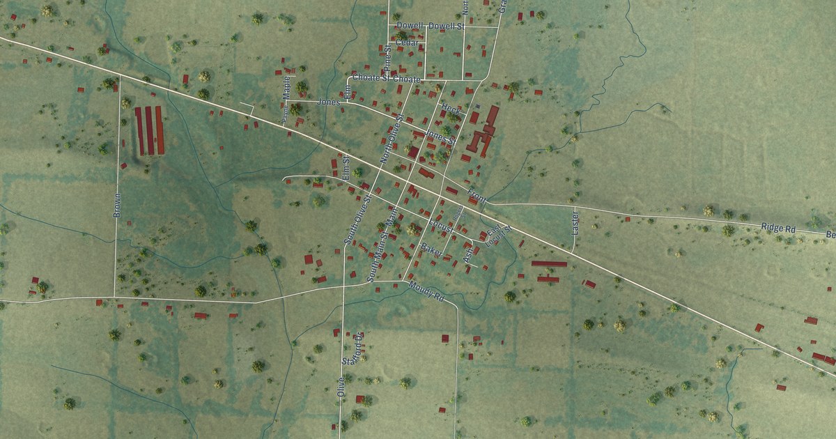 Map of Belleville, Arkansas in 2026