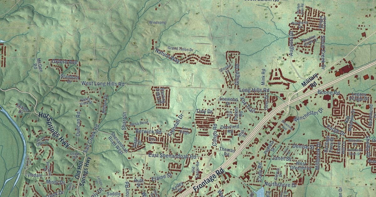 Map of Benton, Arkansas in 2026