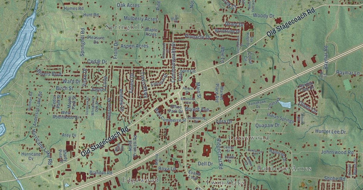 Map of Bryant, Arkansas in 2026