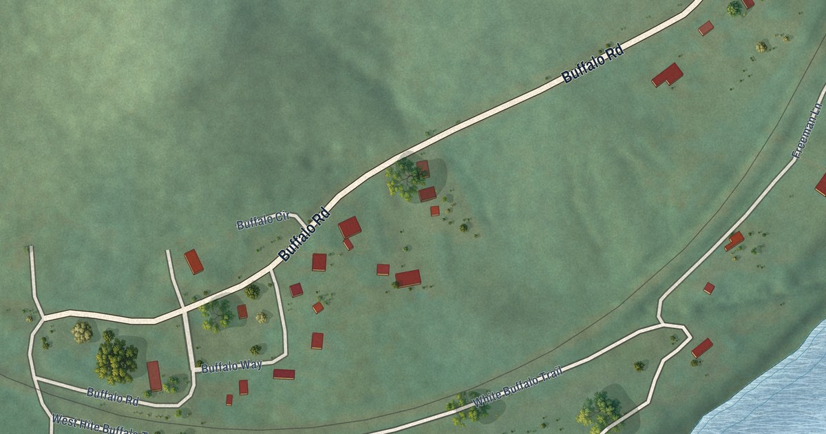 Map of Buffalo City, Arkansas in 2026