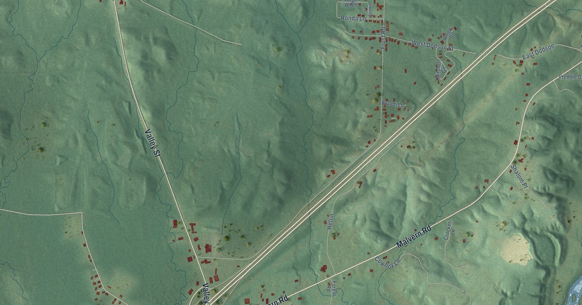 Map of Caddo Valley, Arkansas in 2026