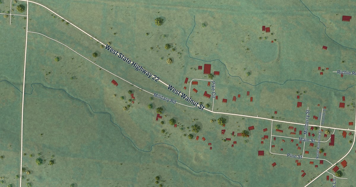 Map of Caulksville, Arkansas in 2026