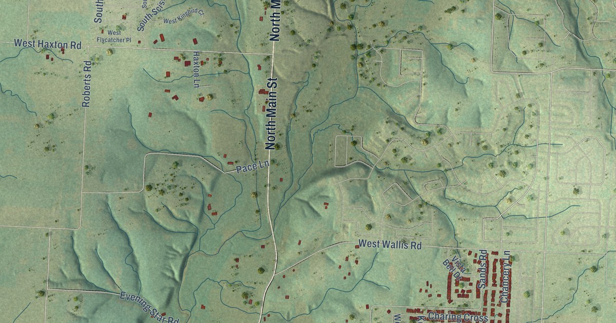 Map of Cave Springs, Arkansas in 2026
