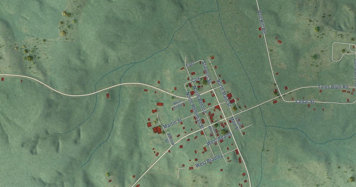 Map of Chidester, Arkansas in 2026