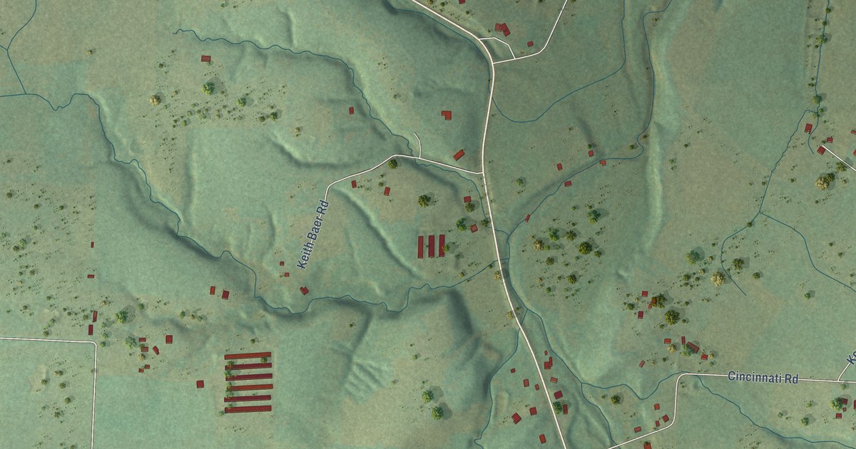 Map of Cincinnati, Arkansas in 2026