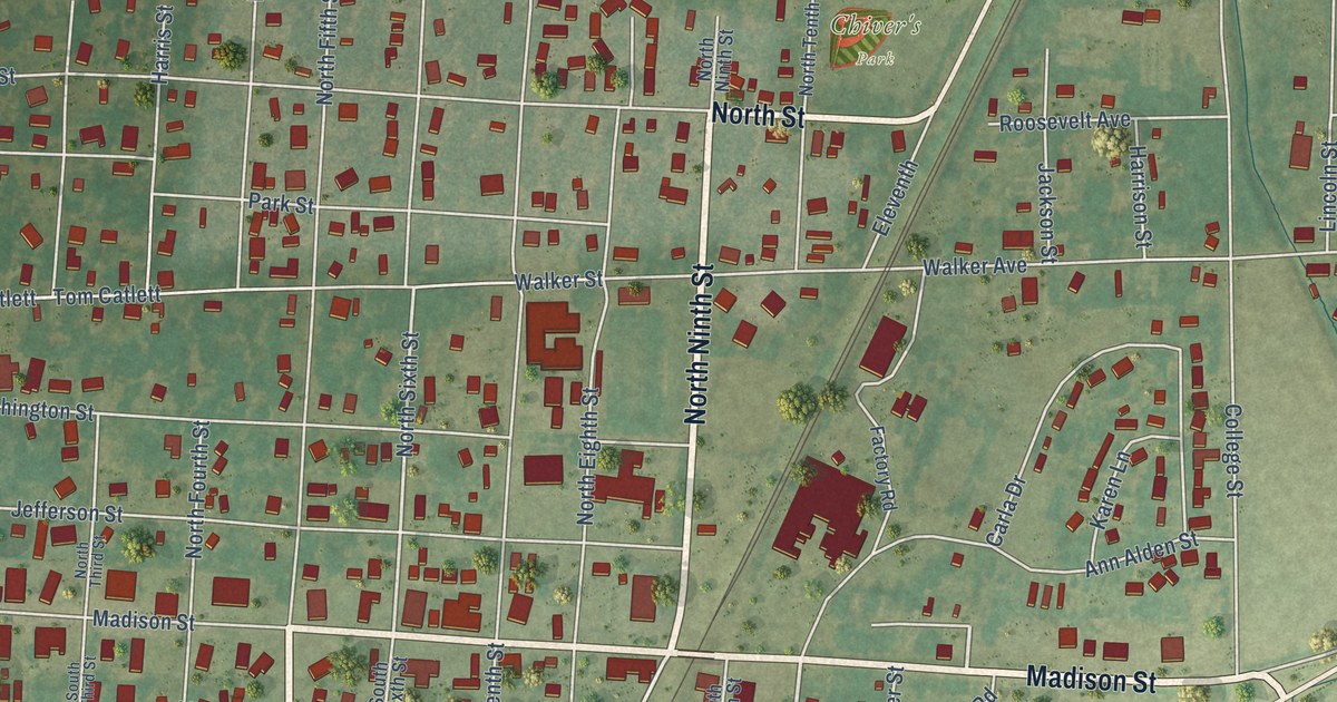 Map of Clarendon, Arkansas in 2026