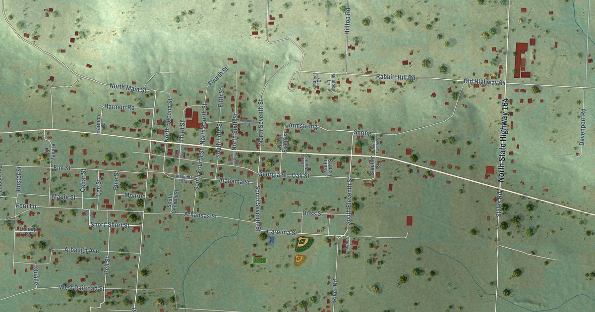 Map of Coal Hill, Arkansas in 2026