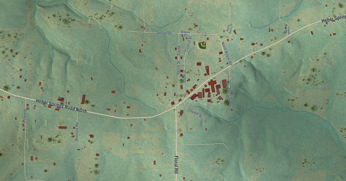 Map of Concord, Arkansas in 2026