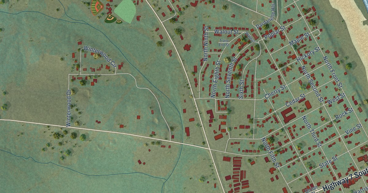 Map of Dardanelle, Arkansas in 2026