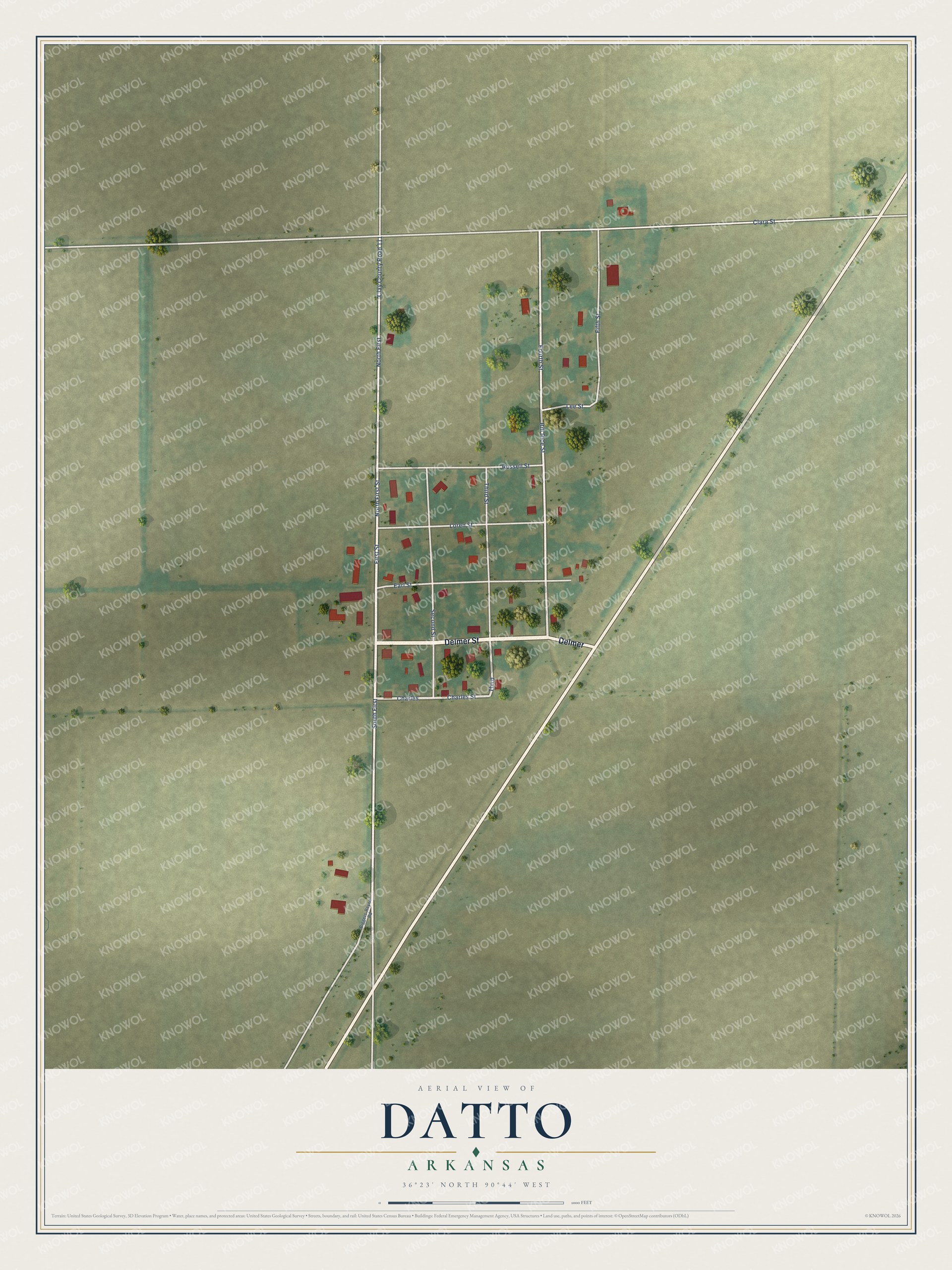 Watermarked full-map preview of Datto, Arkansas