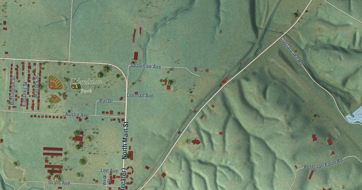 Map of Decatur, Arkansas in 2026