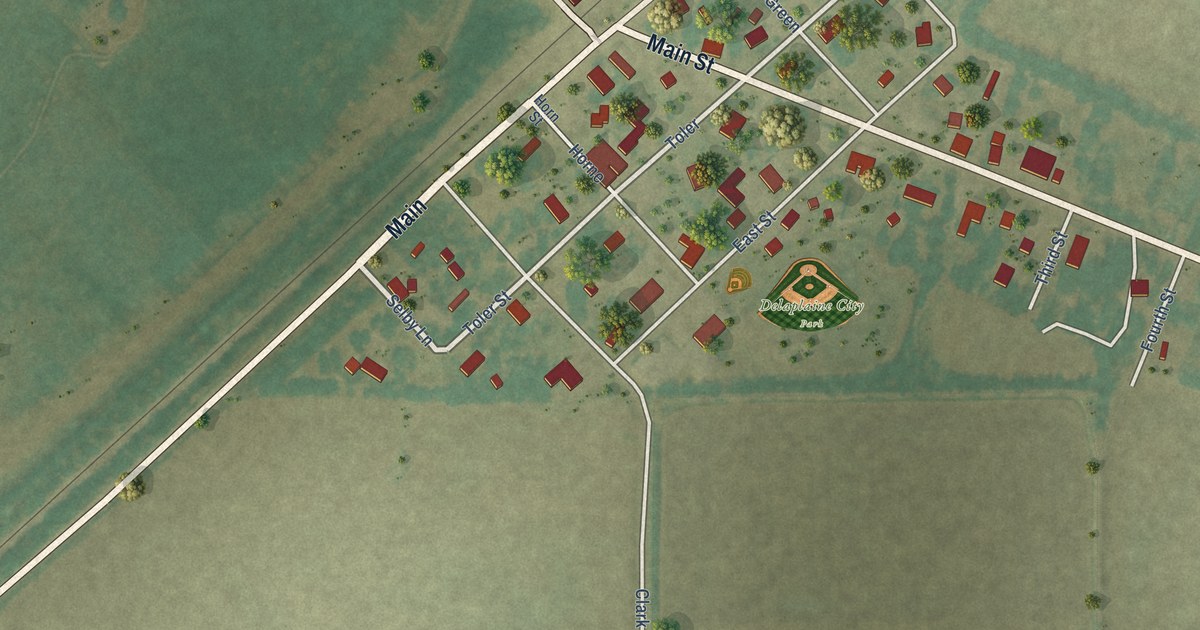 Map of Delaplaine, Arkansas in 2026