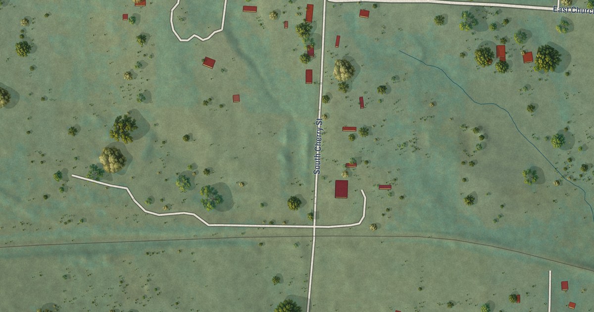 Map of Denning, Arkansas in 2026