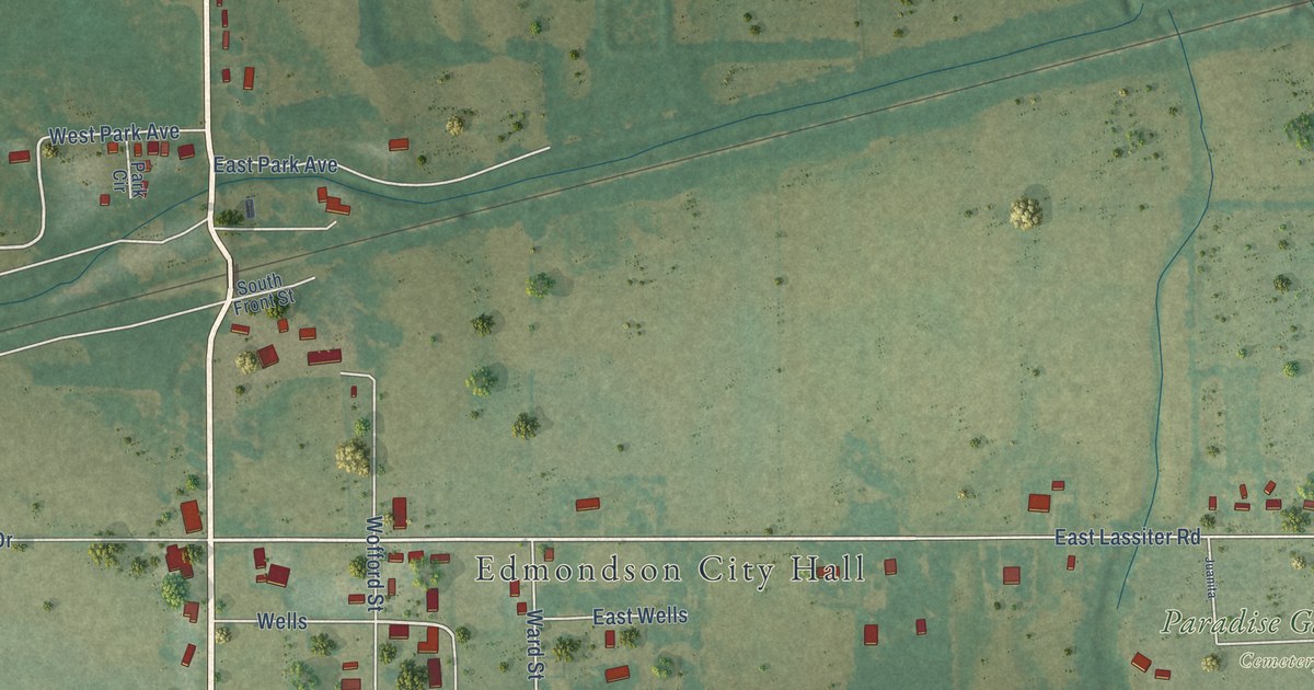 Map of Edmondson, Arkansas in 2026
