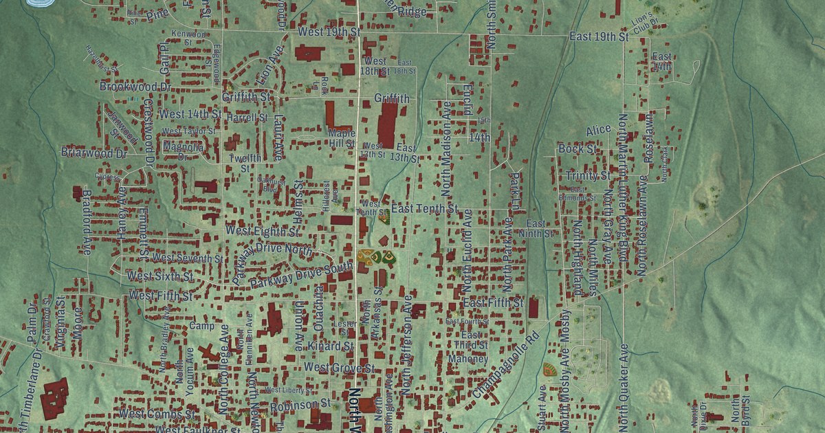 Map of El Dorado, Arkansas in 2026