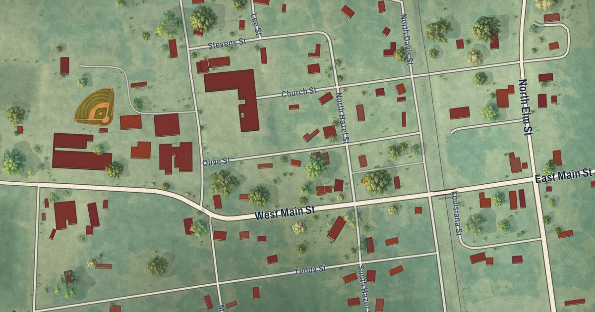Map of Emerson, Arkansas in 2026