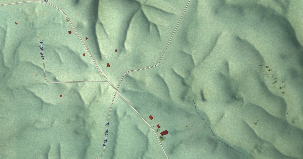 Map of Fifty-Six, Arkansas in 2026