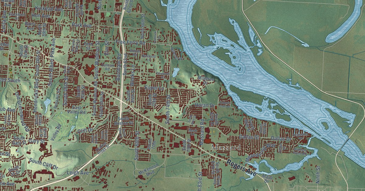 Map of Fort Smith, Arkansas in 2026