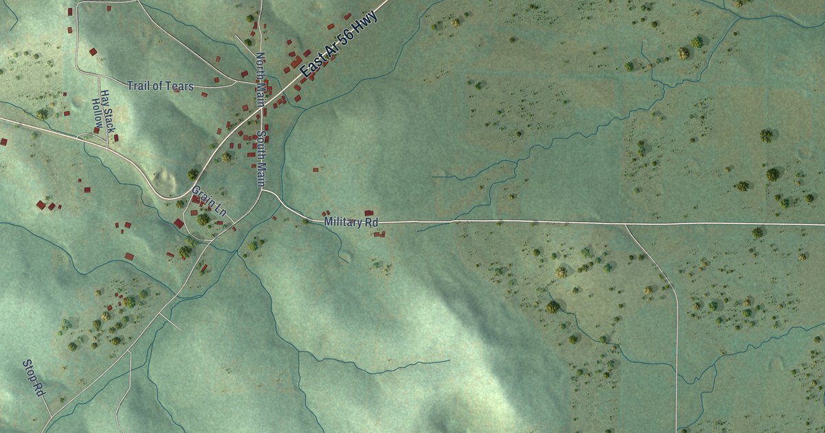 Map of Franklin, Arkansas in 2026