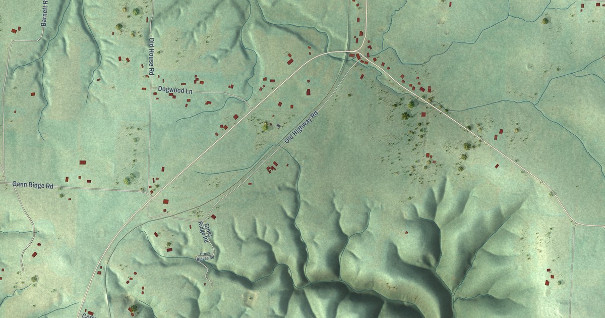 Map of Gateway, Arkansas in 2026