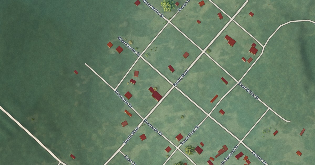 Map of Georgetown, Arkansas in 2026