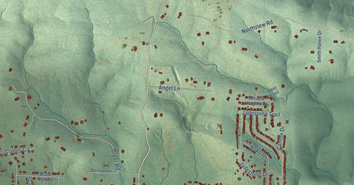 Map of Gibson, Arkansas in 2026