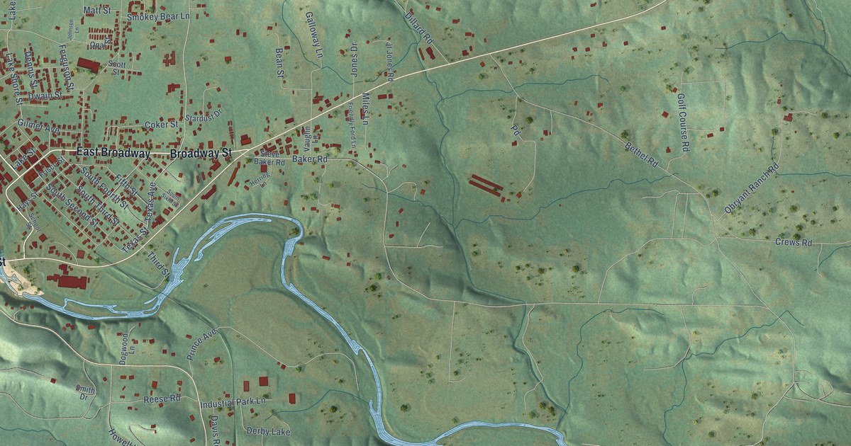 Map of Glenwood, Arkansas in 2026