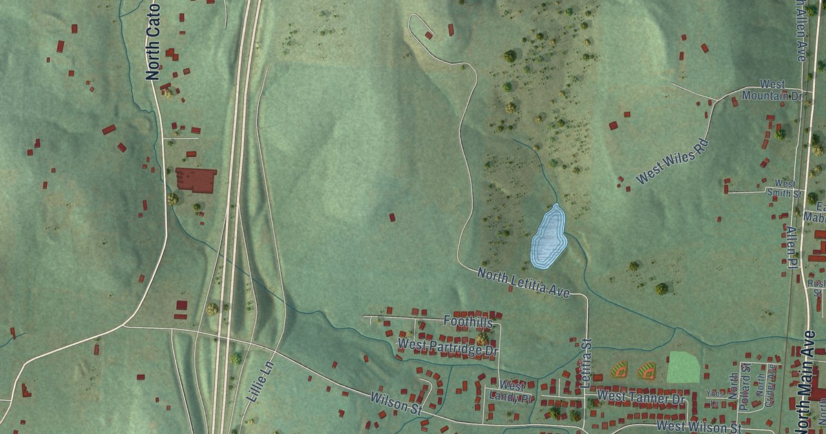 Map of Greenland, Arkansas in 2026