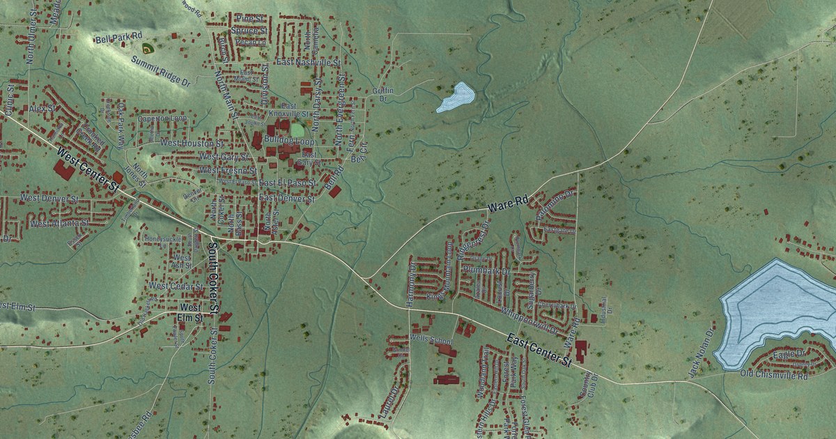 Map of Greenwood, Arkansas in 2026
