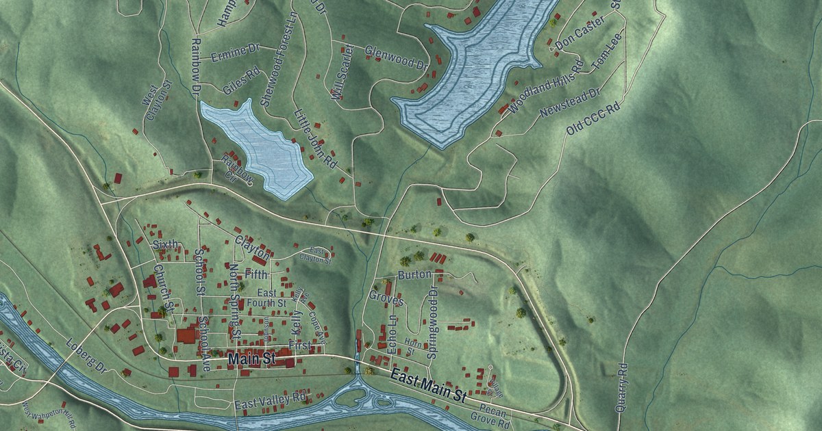 Map of Hardy, Arkansas in 2026