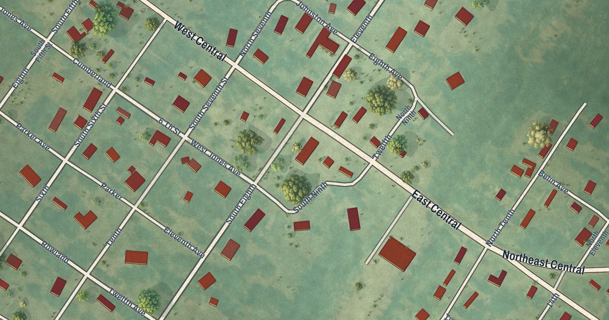 Map of Harrell, Arkansas in 2026