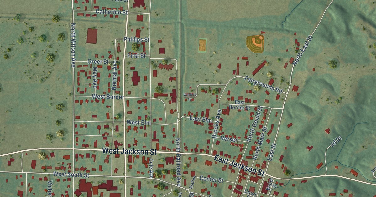 Map of Harrisburg, Arkansas in 2026