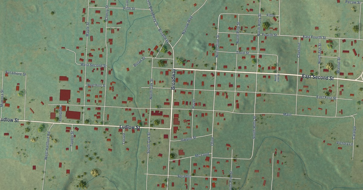 Map of Hartford, Arkansas in 2026