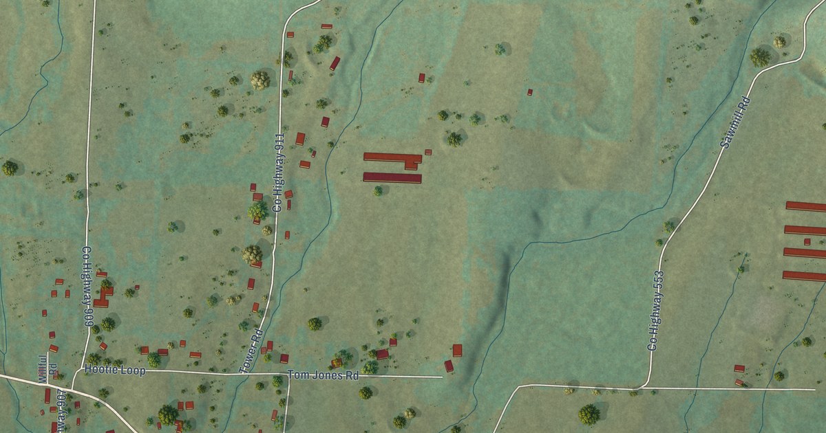 Map of Hattieville, Arkansas in 2026