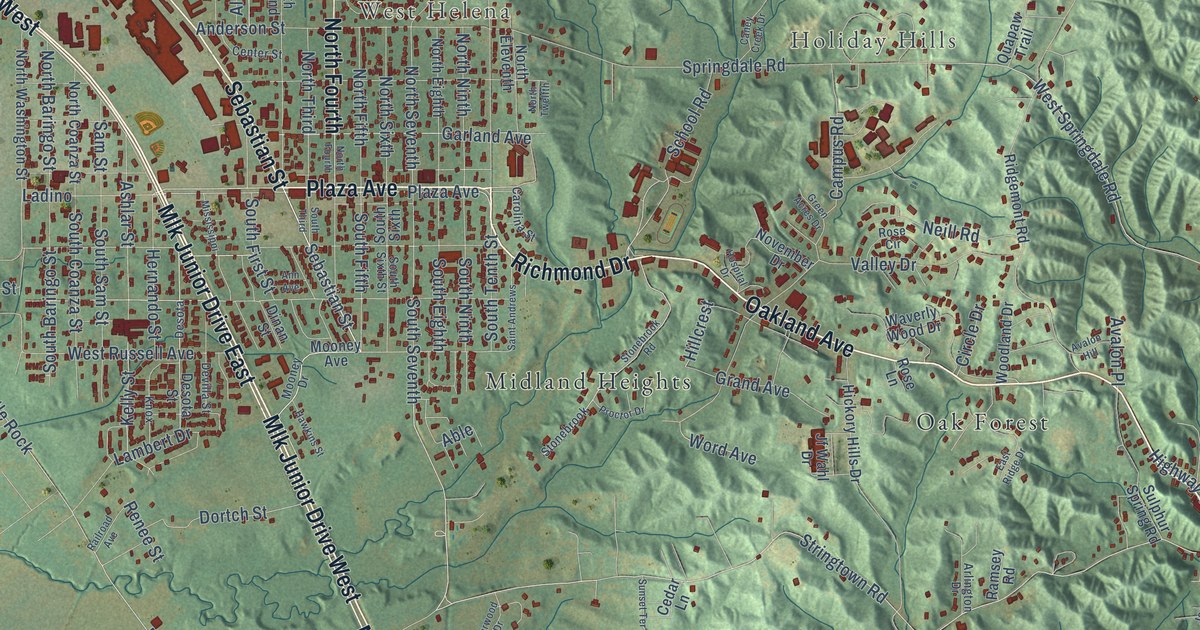 Map of Helena-West Helena, Arkansas in 2026