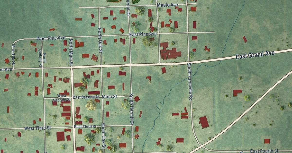 Map of Hermitage, Arkansas in 2026