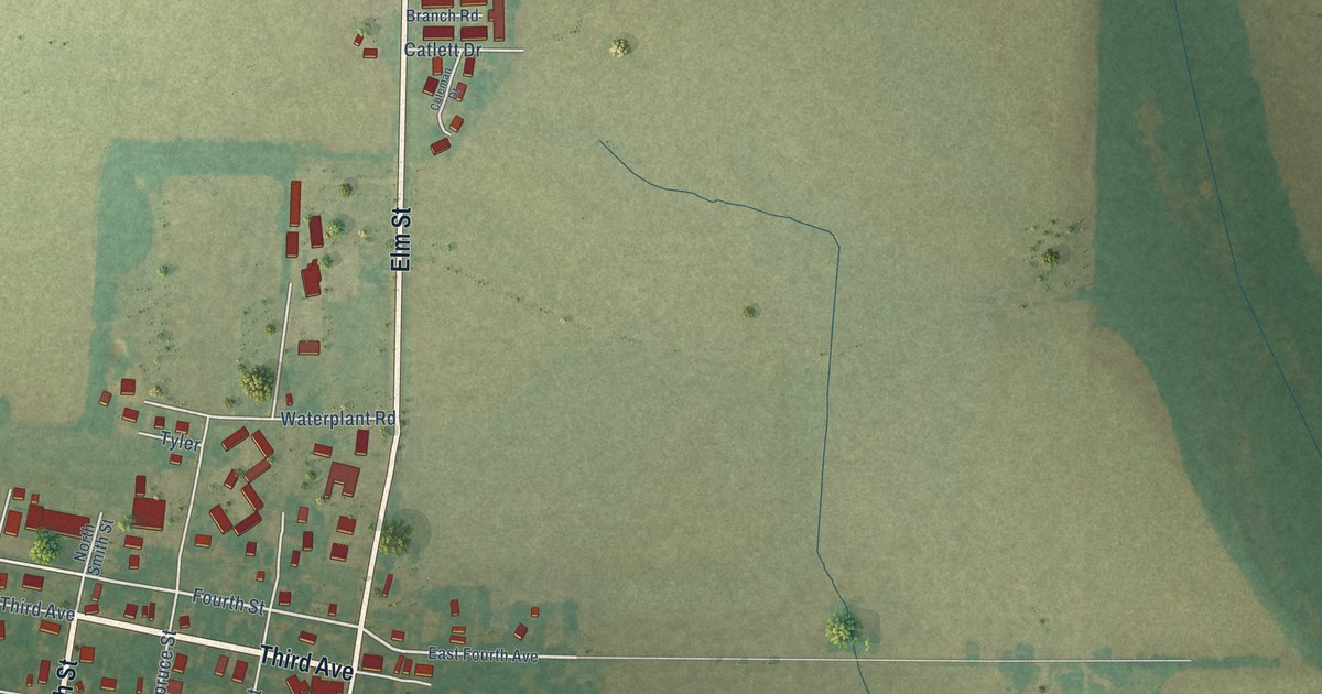 Map of Holly Grove, Arkansas in 2026
