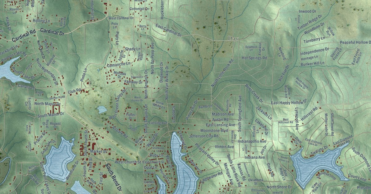 Map of Horseshoe Bend, Arkansas in 2026
