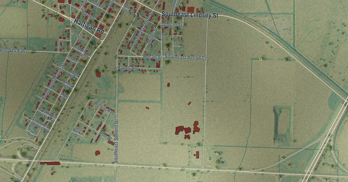 Map of Hoxie, Arkansas in 2026