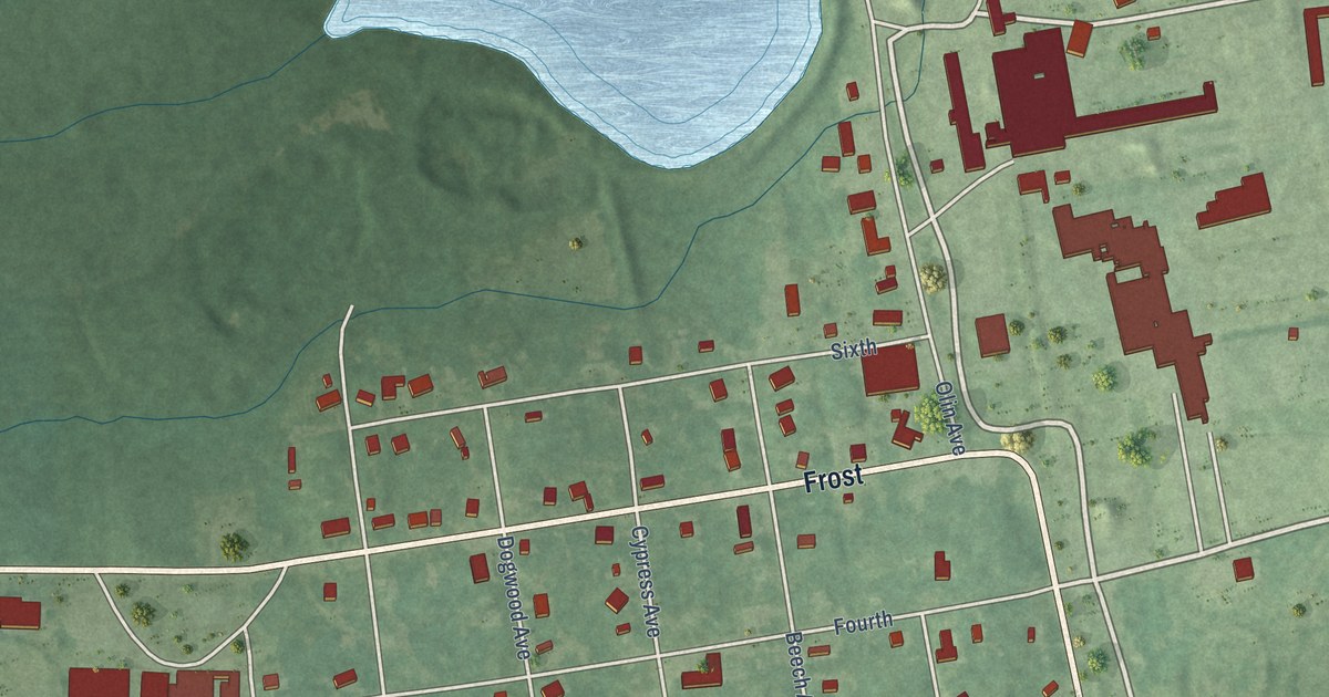 Map of Huttig, Arkansas in 2026