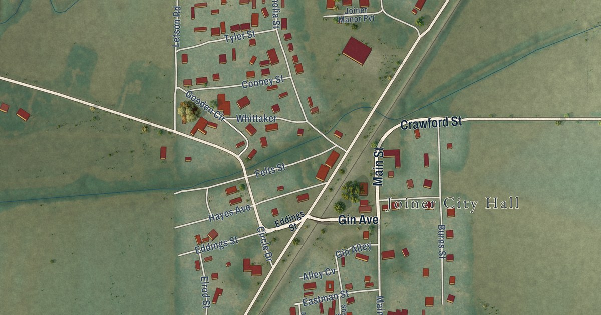 Map of Joiner, Arkansas in 2026