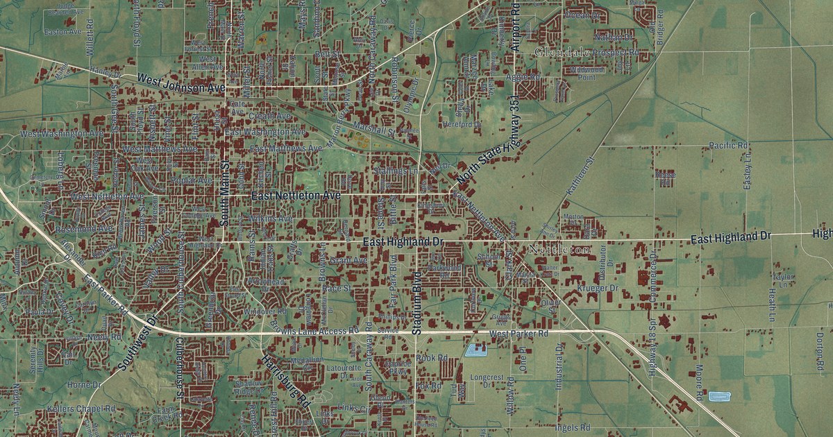Map of Jonesboro, Arkansas in 2026