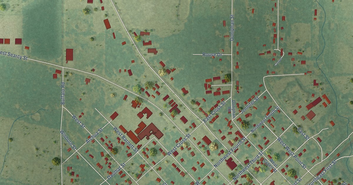 Map of Kensett, Arkansas in 2026