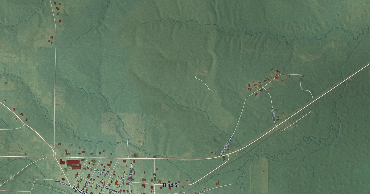 Map of Kingsland, Arkansas in 2026