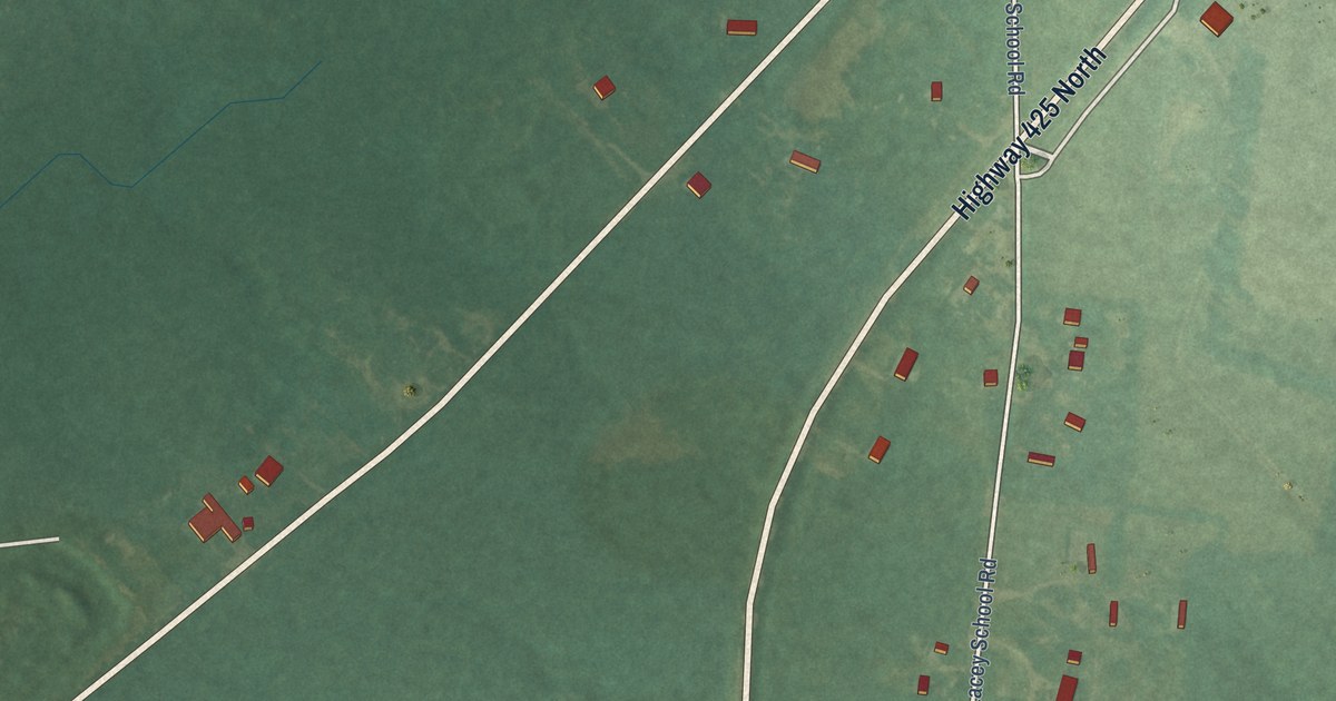 Map of Lacey, Arkansas in 2026